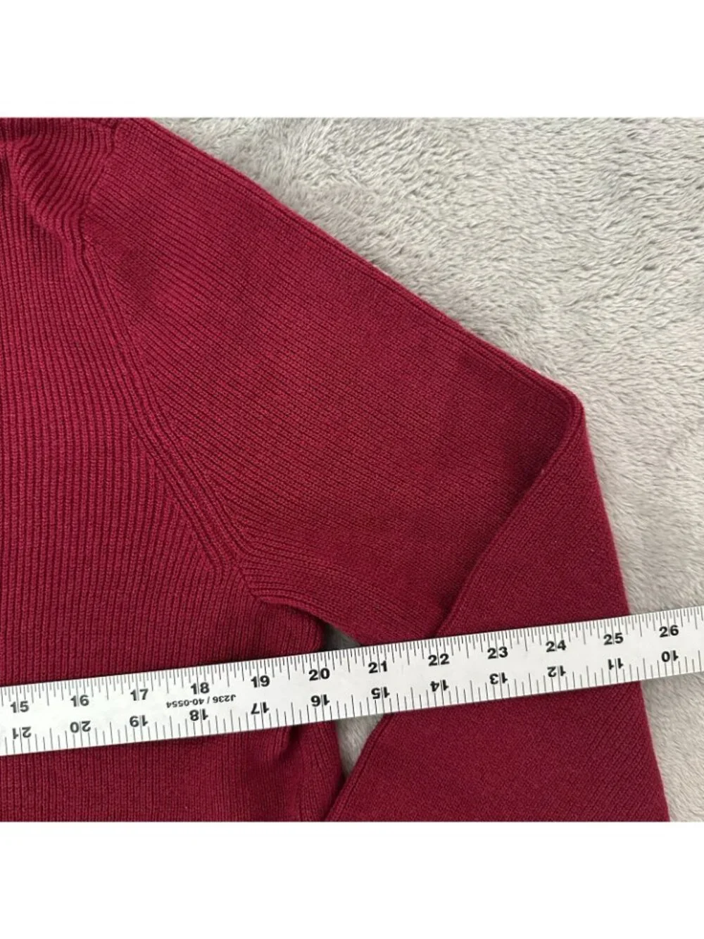 NWT J Jill Ribbed Sweater Dress Burgundy Maroon Womens LARGE